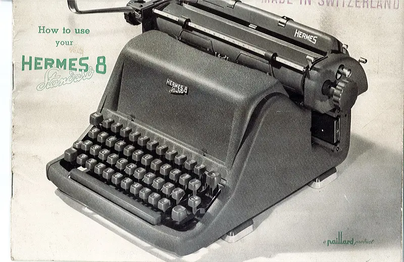 Hermes 8 Typewriter Owner’S Manual – Pdf Format Instruction Booklet 1