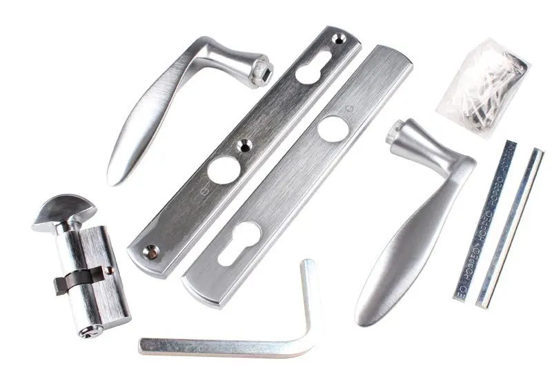 Hoppe Swinging Patio Door Hardware Kit: Matching Interior And Exterior Handles 1