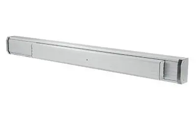 Jackson 1200 Series 36" Satin Aluminum Concealed Vertical Rod Exit Device – Rh Reverse Bevel Push Pad 1