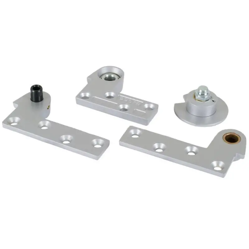 L.C.N.® Forged Bronze Right-Hand Commercial Door Pivot Set – Silver-Painted Finish 1