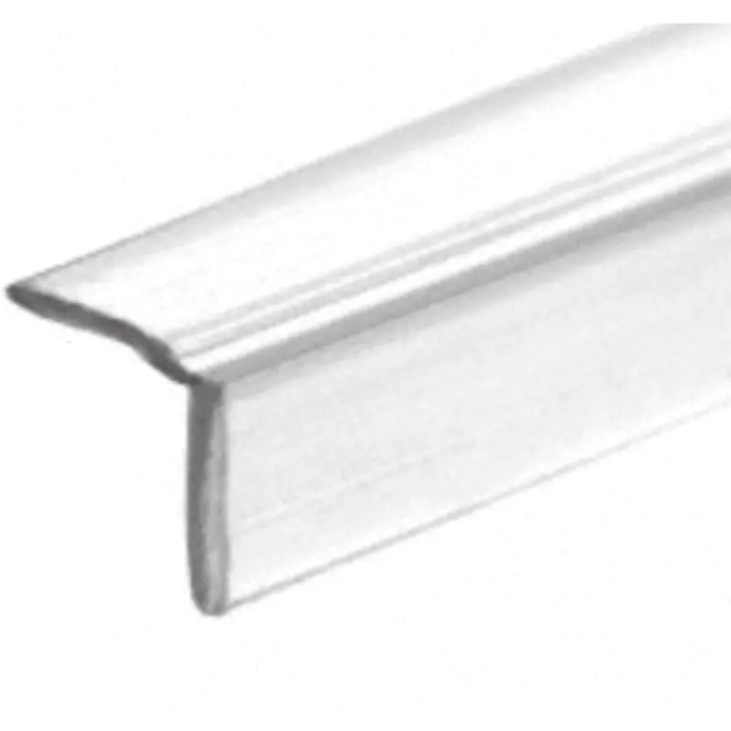 L-Profile Translucent Vinyl Edge Seal For Outswinging Shower Doors 1