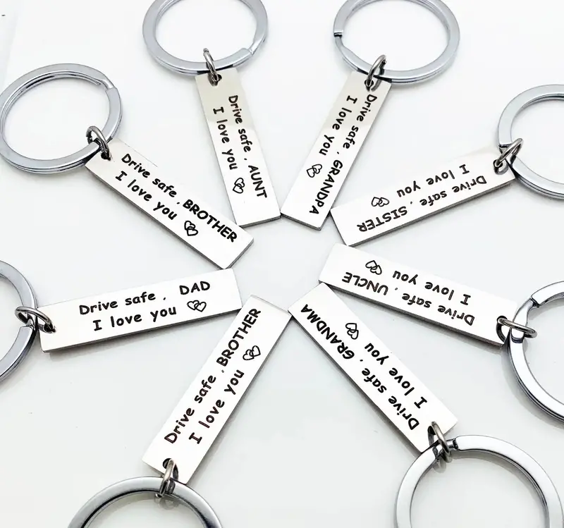 ‘Love You’ Drive-Safe Keychain – Thoughtful Family Gift For Parents, Siblings & Loved Ones 1
