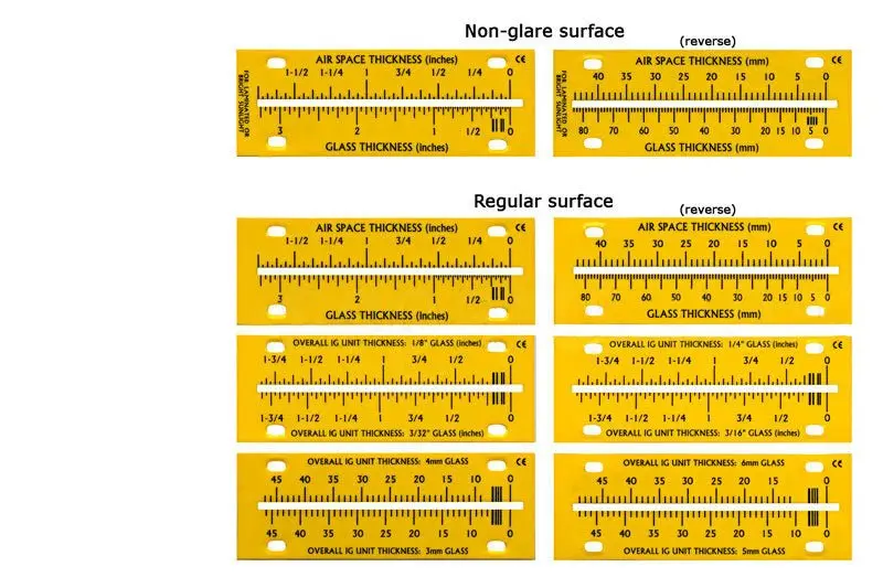 Mg1500-Compatible Replacement Scale For Glass Thickness Meters 1
