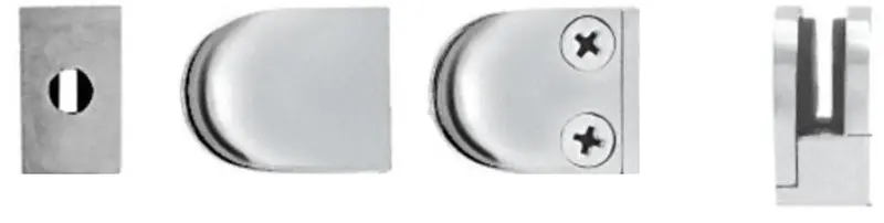 Mini Z-Series Round Flat-Base Glass Clamp For Compact Installations 2