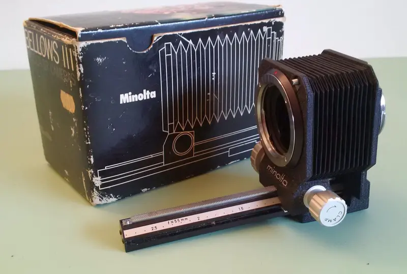 Minolta Bellows Iii Extension System For Macro And Close-Up Photography 1