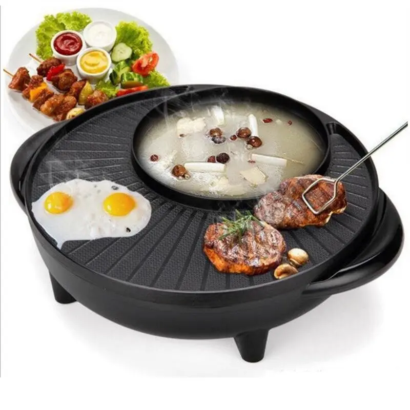 Multi-Function Electric Grill Pot – Indoor Grilling, Frying & Searing All-In-One 1