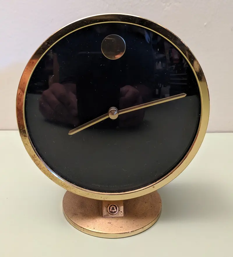 Nathan George Horwitt Museum-Approved Desk Clock, 1970S Design 1