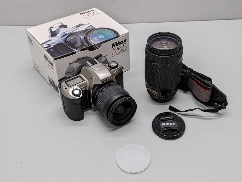 Nikon N65 Slr Camera Kit With 28–80Mm & 70–300Mm Zoom Lenses (F*S) 1