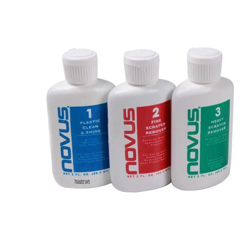 Novus Plastic Restoration Kit – 3-Step Polishing System (1 Oz Each) 1