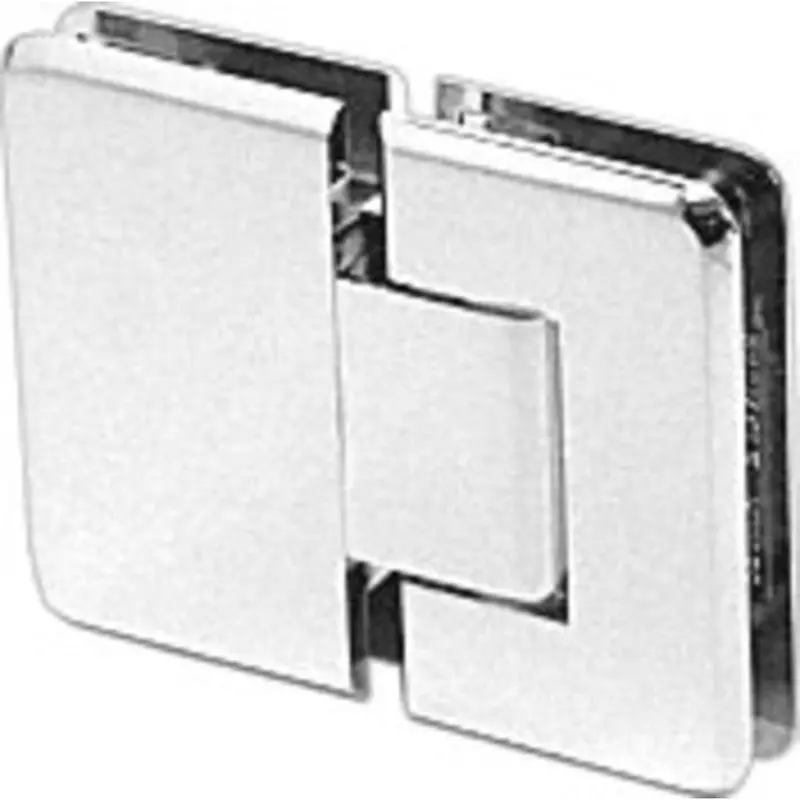 Pinnacle Series Adjustable 180° Glass-To-Glass Shower Door Hinge 1