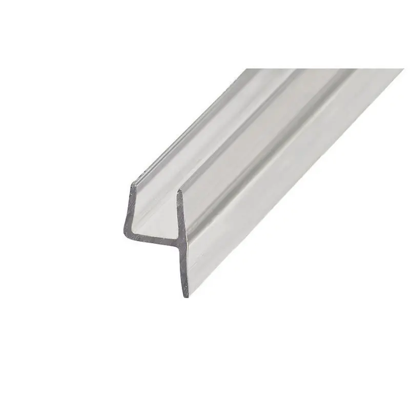 Polycarbonate H-Jamb Seal – 180° Frameless Shower Door Gasket For 3/8" Glass 1