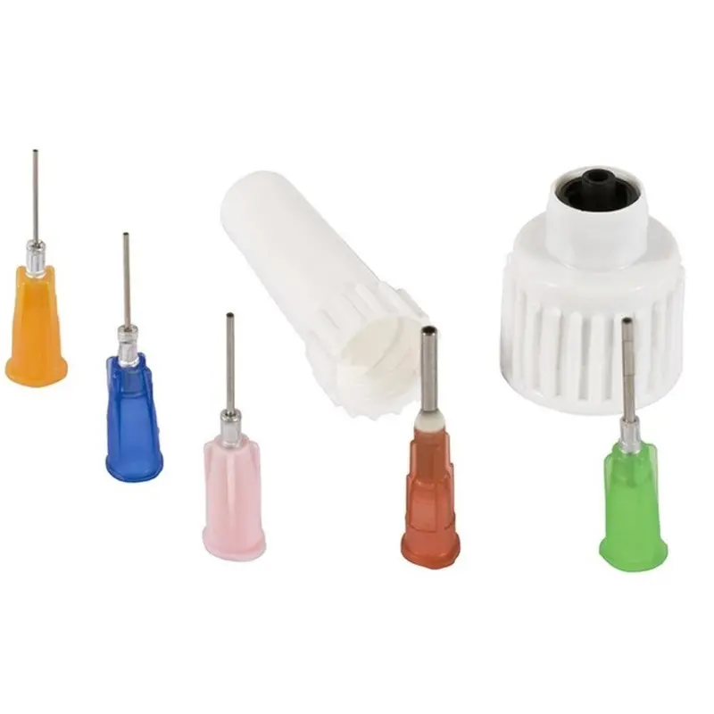 Precision Adhesive Needle Set: 5 Universal-Tip Applicators With Adapter 1