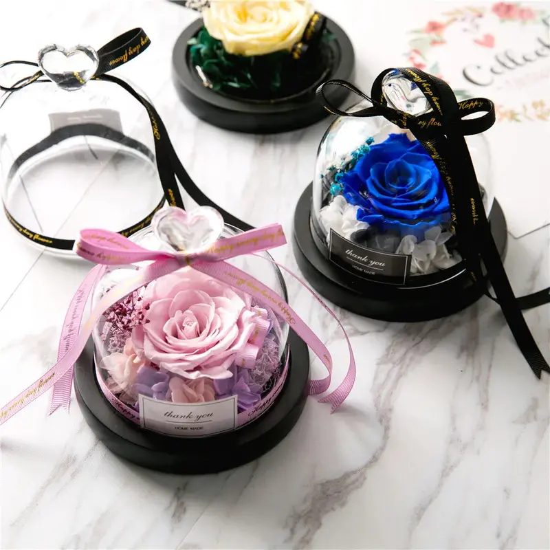 Preserved Real Rose In Illuminated Glass Dome – Long-Lasting Valentine’S, Mother’S Day Or Anniversary Gift 1