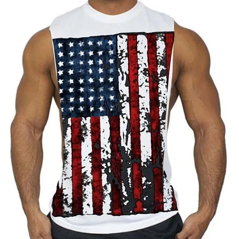 Pro Bodybuilding Vest – Bold Sweat-Activated Print & Ventilated Training Top 5