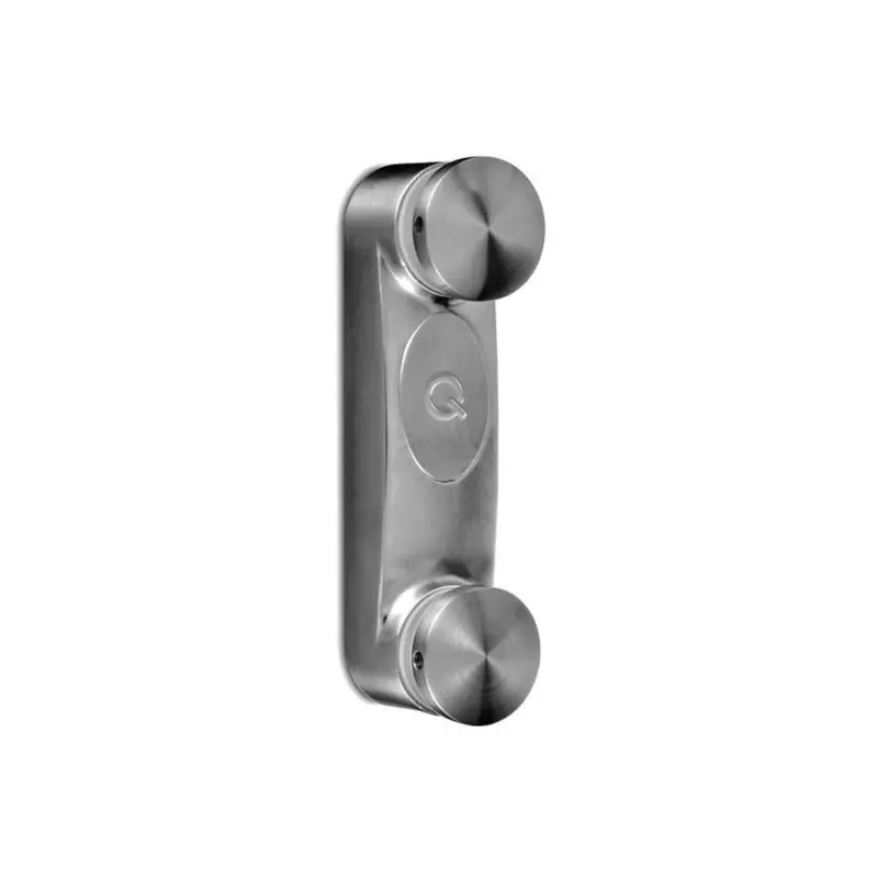 Q-Railing Easy Glass Blok Adapter – Fascia-Mount Double-Round Fitting For 5/16″–11/16″ Glass 1