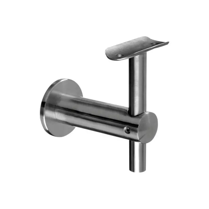 Q-Railing Round Profile Handrail Bracket – Height-Adjustable Wall Mount (50.8Mm Diameter) 1
