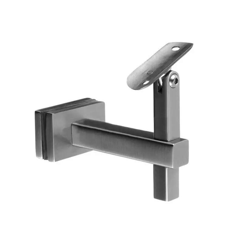 Q-Railing Square Line Adjustable Glass-To-Tube Handrail Bracket (1.5"–38Mm) 1