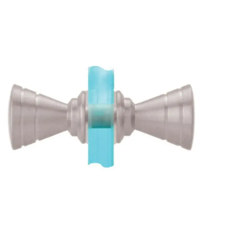 Ribbed Bow-Tie Back-To-Back Knobs For Frameless Shower Doors 1