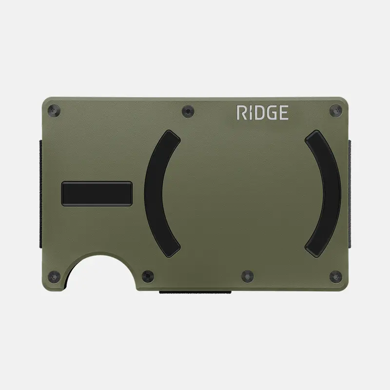 Ridge Matte Olive Magsafe Wallet 1