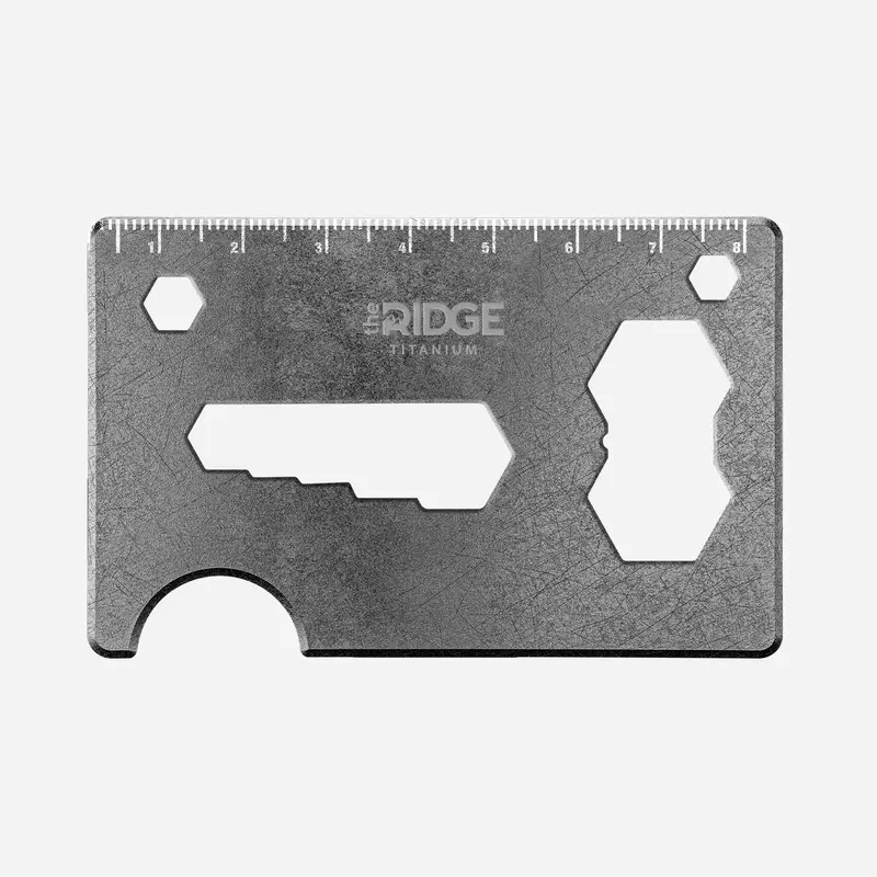 Ridge Wallet With Integrated Bottle Opener – Stonewashed Titanium 1