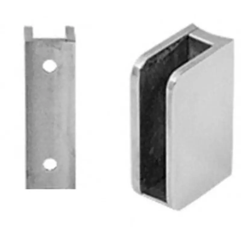 Right-Hand 3/8" Post-Mount Glass Clip 2
