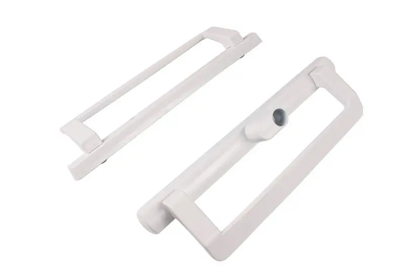Roto White Keyed Sliding Patio Door Handle Set – 4" Center-To-Center 1