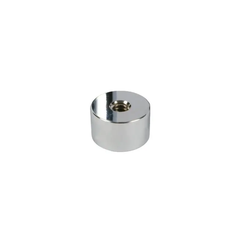 Satin Chrome 1.25-Inch Diameter X 1-Inch Tall Standoff Base 1