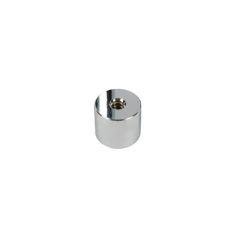 Satin Chrome Standoff Base – 3/4" Diameter, 3/4" Height 1