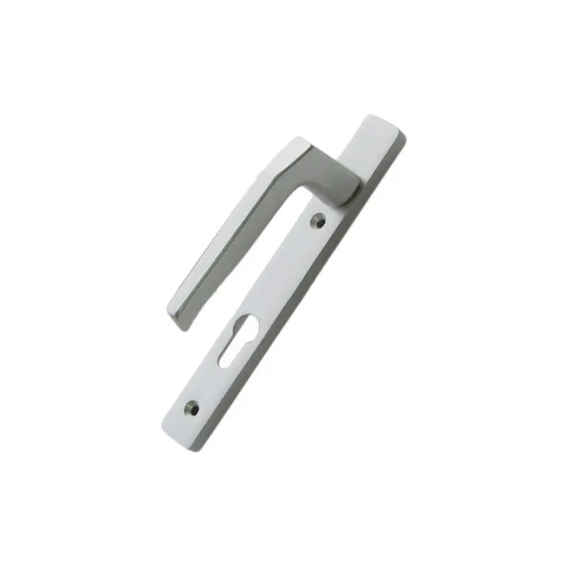 Silver Multi-Point Sliding Glass Door Handle – 4-3/4-Inch Screw Hole Layout 1
