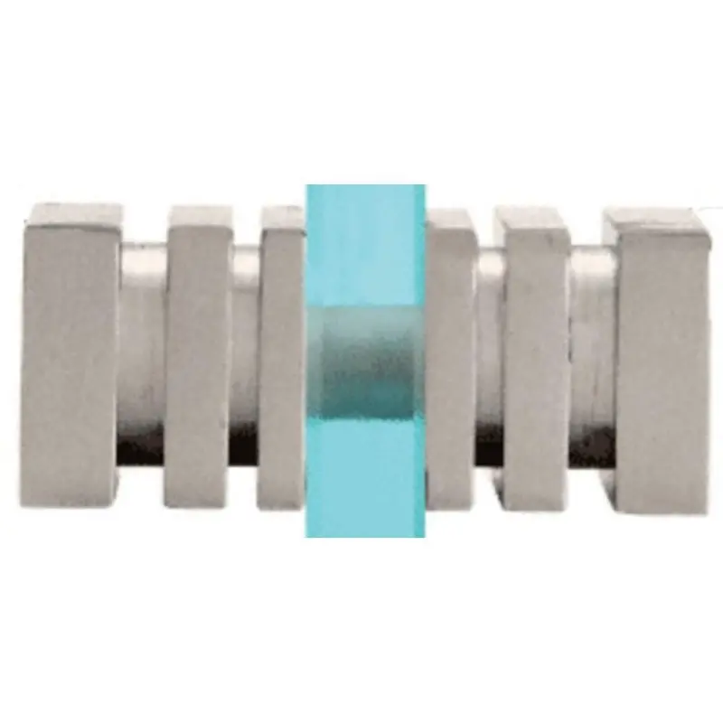 Square Back-To-Back Knobs For Shower Door Applications 1