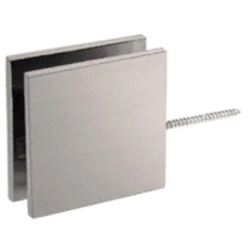 Square Wall-Mount Movable Transom Clamp For Frameless Glass 1