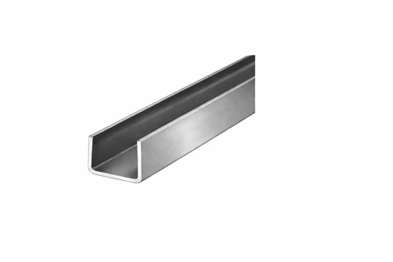 Stainless Steel U-Channel Trim – 1/4" X 1/4" For Glass Edge Protection 1