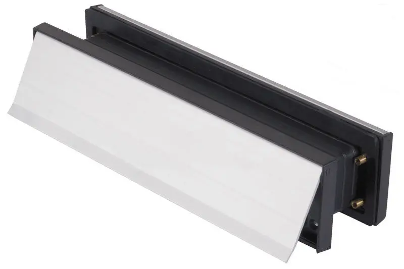 Telescoping Aluminum Mail Slot With Self-Closing Flap For Entry Doors 1