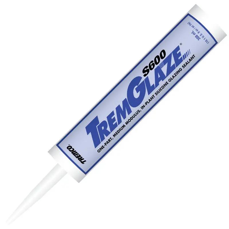 Tremco Tremglaze® S600 White Silicone Sealant – Premium Cartridge Formulation 1