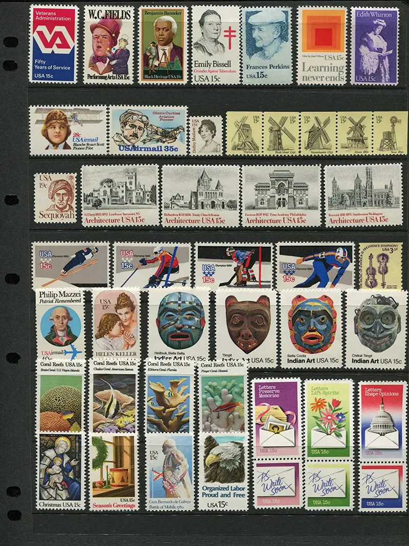 Usps Commemorative Stamp Sets: Sealed Mint Collections (1980–1982) (F*S) 1