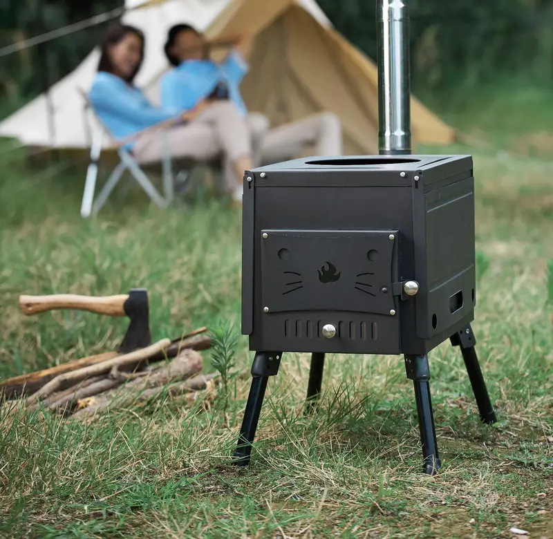 Versatile Wood-Burning Portable Grill – Multipurpose Outdoor Firewood Stove 1