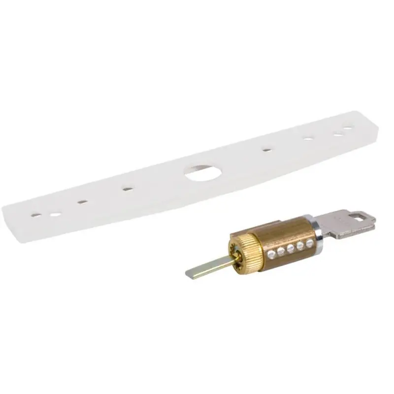 White Exterior Pull Spacer And Cylinder Kit For Sliding Glass Patio Doors 1