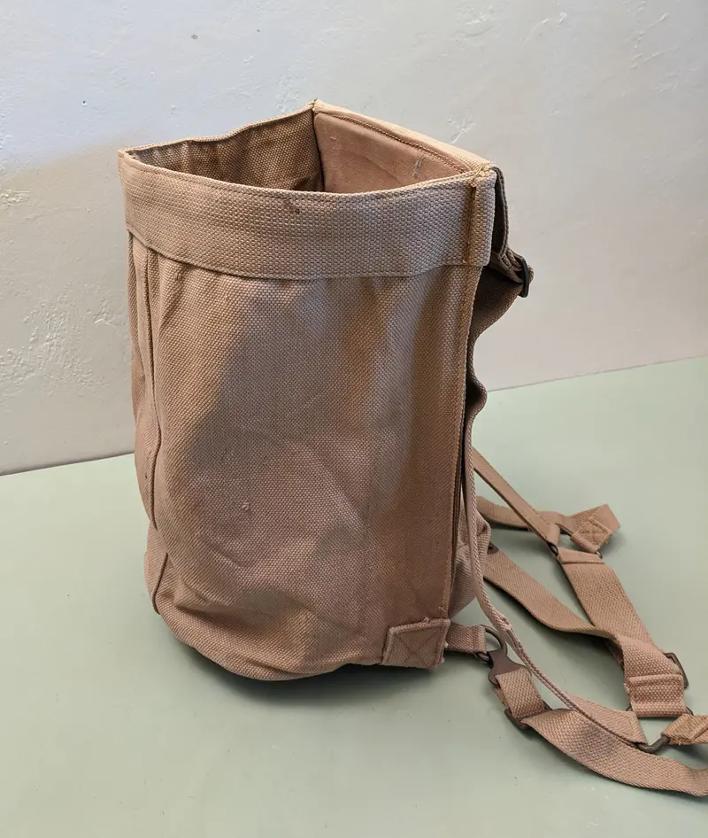 Wwii-Era British Canvas Ration Carrier – Meco. Marked, 1945 1