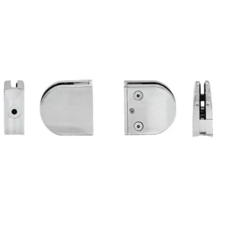 Z-Series Round 2" Radius Stainless Steel Clamp For 1/2" Glass 1