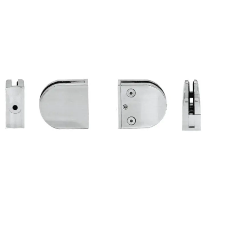 Z-Series Round Flat-Base Stainless Steel Clamp For 3/8-Inch Glass 1
