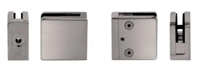 Z-Series Square Flat-Base Zinc Clamp For 1/4-Inch And 5/16-Inch Glass 1