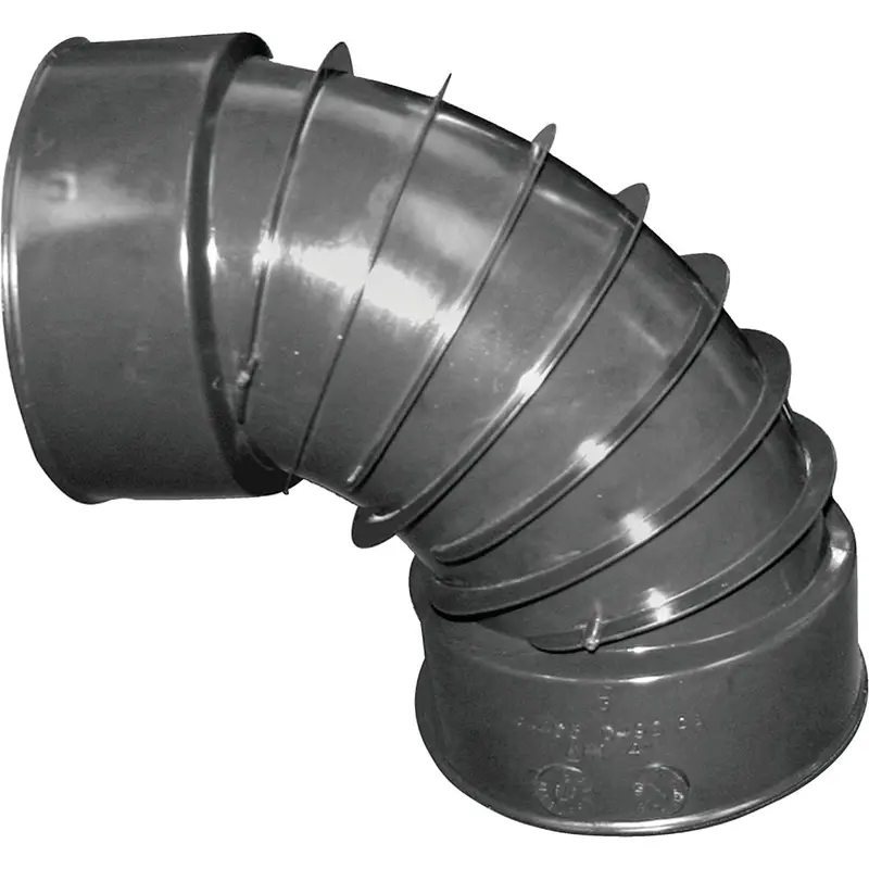 Advanced Drainage Systems 4-Inch Corrugated Plastic Elbow – 90-Degree (1/4 Bend) 1