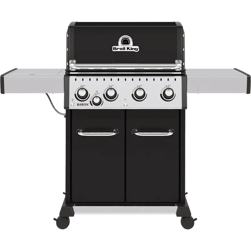 Broil King Baron 440 Pro Gas Grill – 4-Burner, 40,000 Btu, Black Finish 1