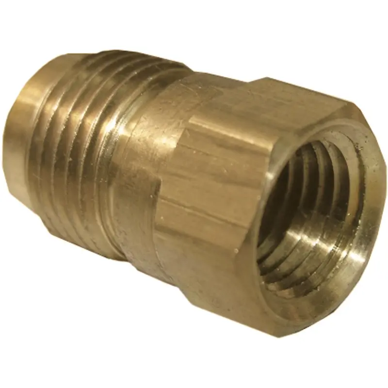 Lasco 3/8" M X 1/8" Fpt Brass Flare Adapter For Refrigeration Lines 1