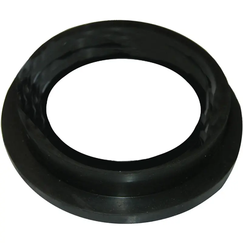 Lasco Black Rubber Toilet Spud Washer – 1-1/2 In. Flanged, Leak-Resistant Seal 1