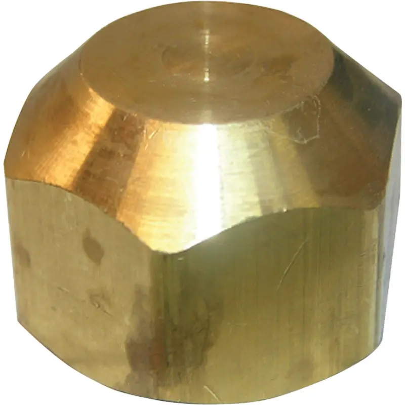 Lasco Brass Flare Cap – 1/4" Compression Fitting 1