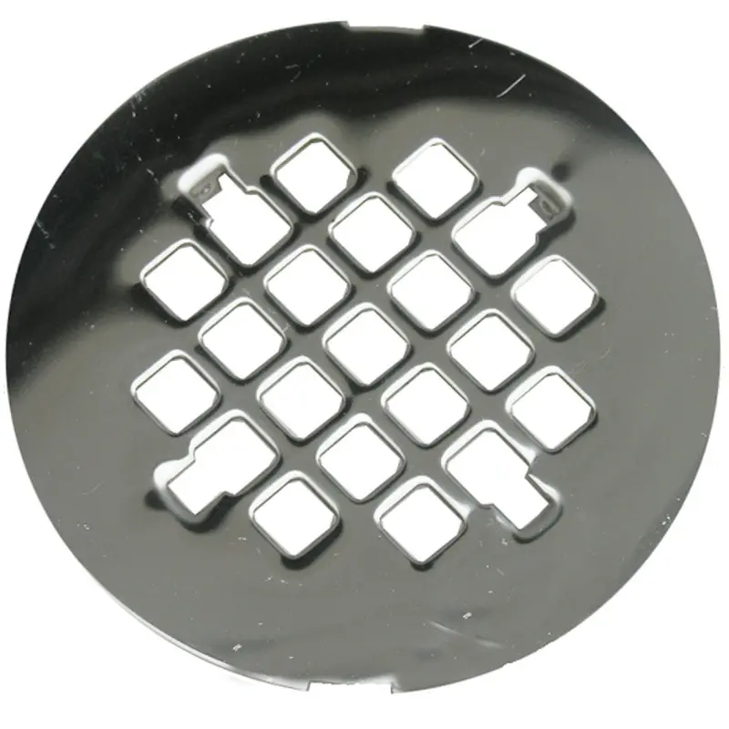 Lasco Chrome Shower Drain Strainer – 4-1/4" Snap-In Design 1