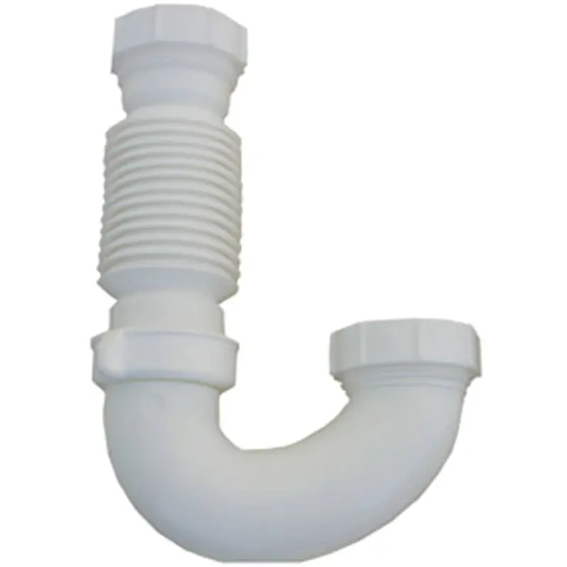 Lasco Flexible Pvc J-Bend – 1-1/2" Diameter, White, Drain-Waste-Vent Trap Assembly Component 1