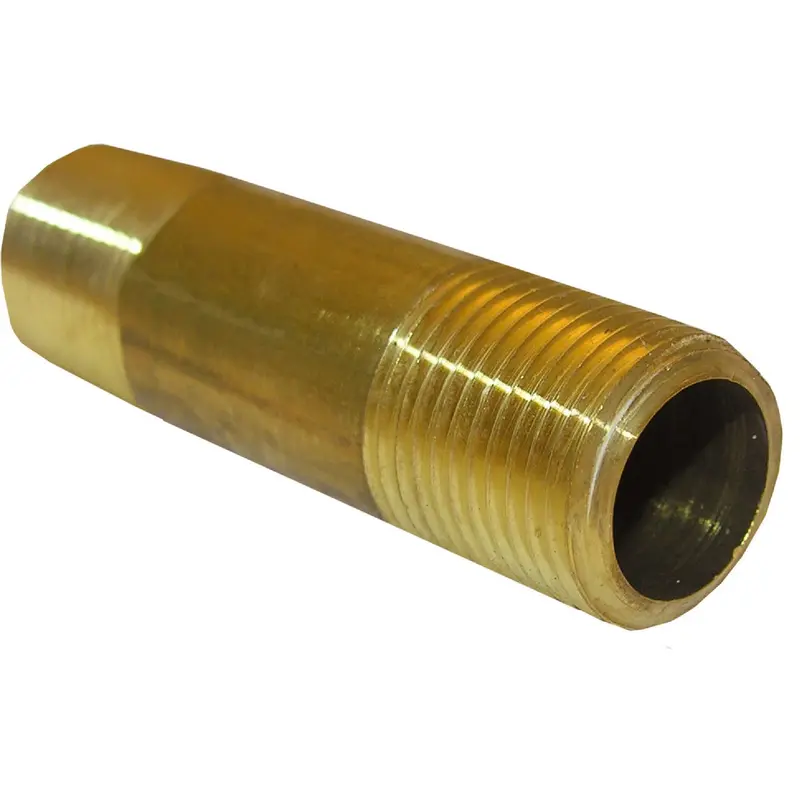 Lasco Short Brass Nipple – 3/8-Inch Male Pipe Thread X 1-1/2-Inch Length 1