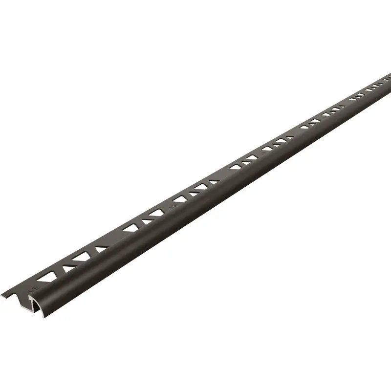 M-D Building Products Satin Antique Bronze Bullnose Tile Edging – 3/8" X 8 Ft. Trim Strip 1